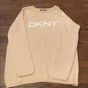 DKNY oversized cotton sweater.